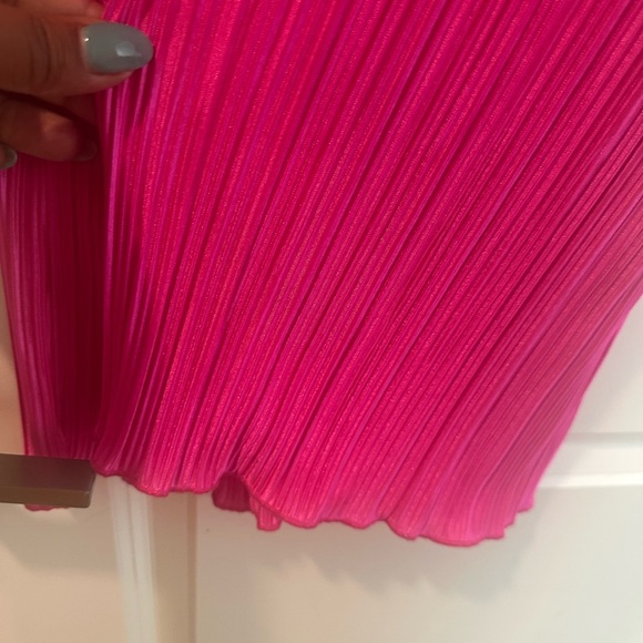 Good American Always Fits High Waist Plissé Fuchsia Pants  Sz 5/6 NWT 2x/3X - Picture 7 of 12